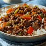 Beef and Pepper Rice Bowl