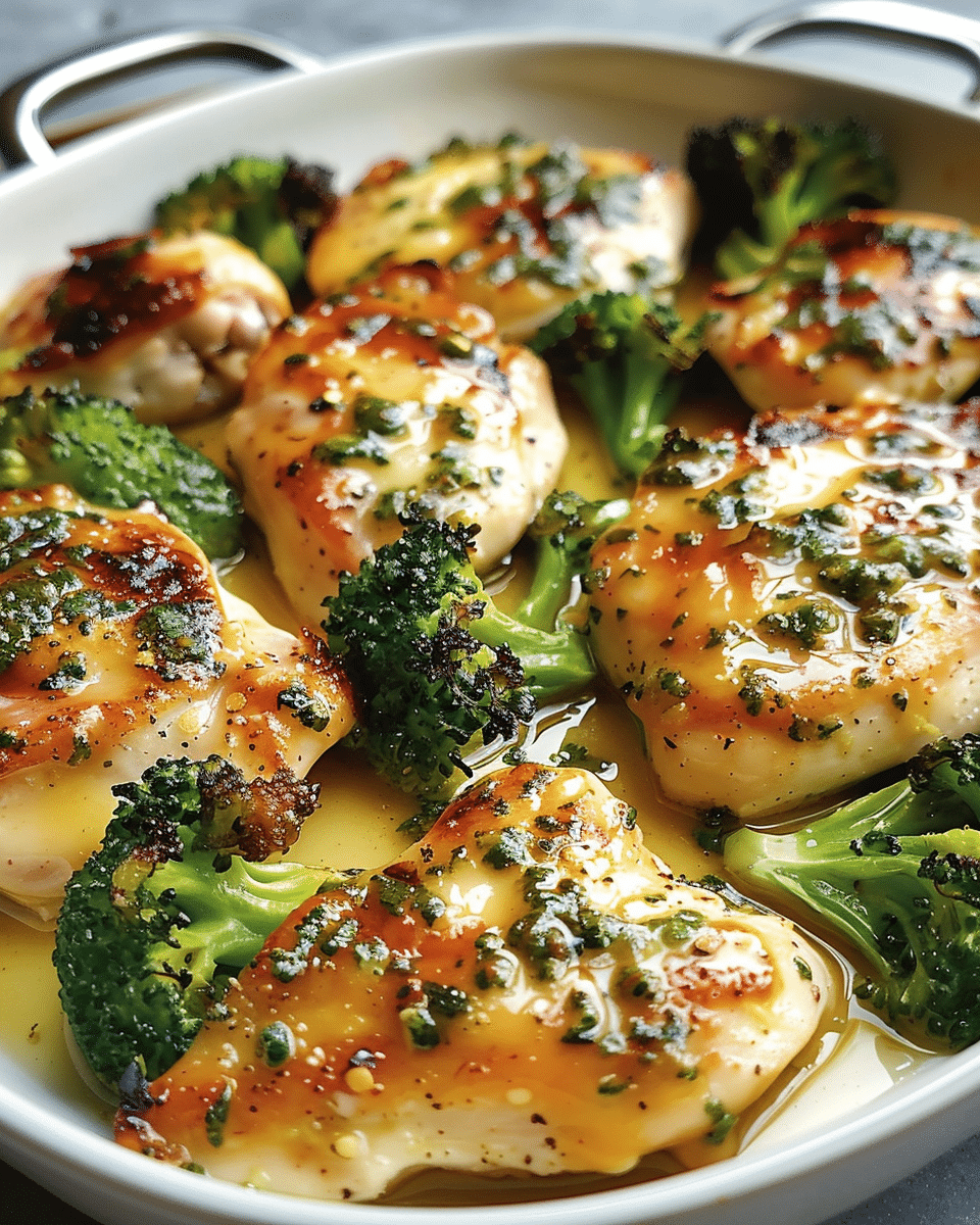 broccoli chicken fillets in a creamy cheese