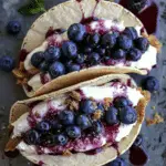 Blueberry Cheesecake Tacos