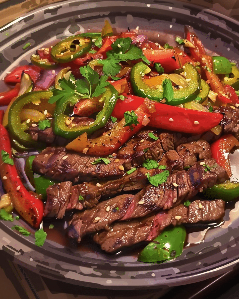 Steak fajitas