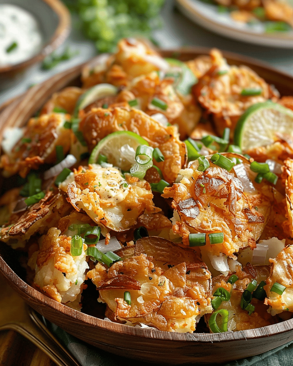 Crispy Smashed Potato Salad