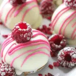 White Chocolate Raspberry Cheesecake Balls