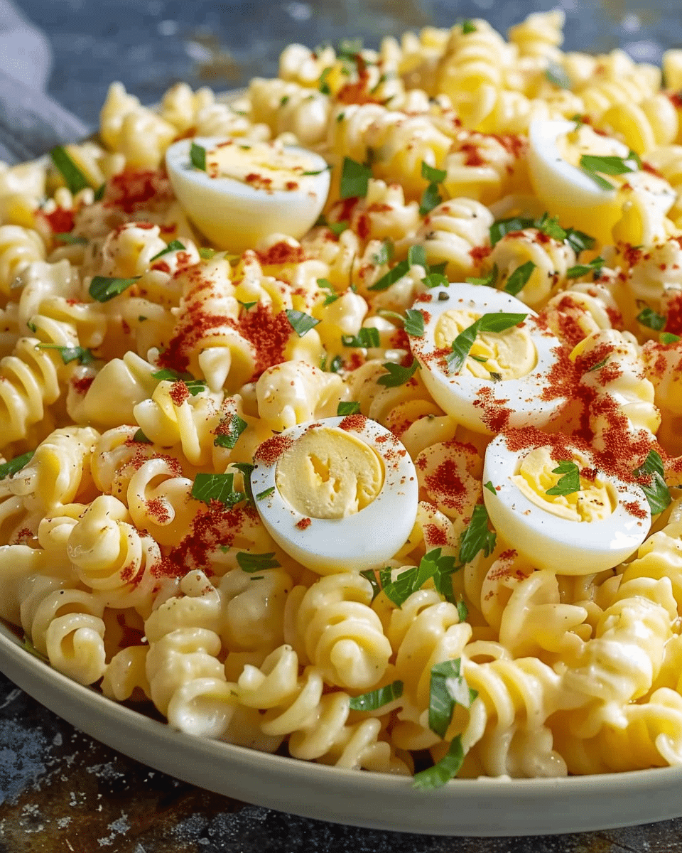 Deviled Egg Pasta Salad