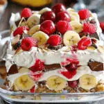 No-Bake Banana Split Cake