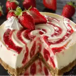 Strawberry Swirl Cheesecake