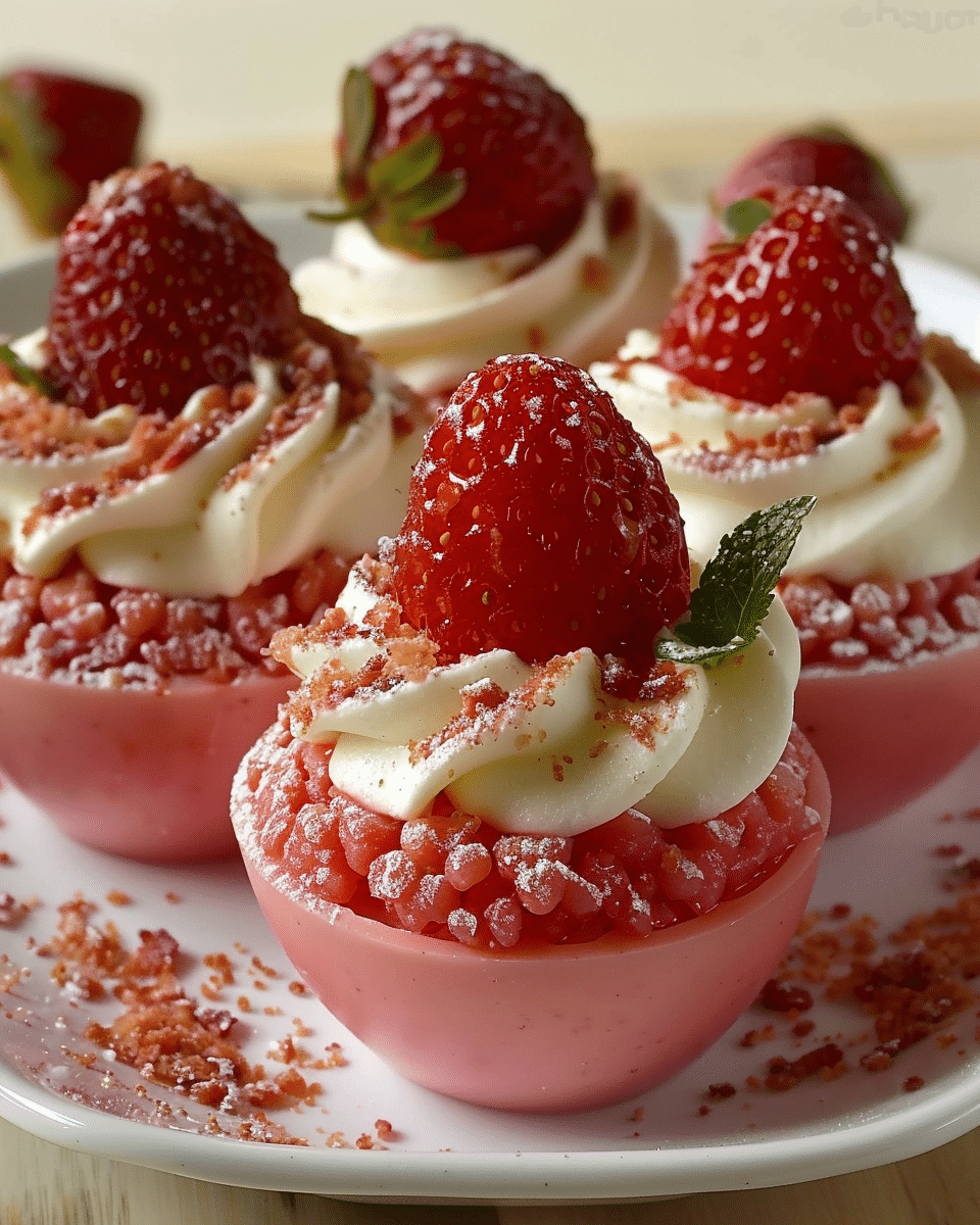 Cheesecake Deviled Strawberries