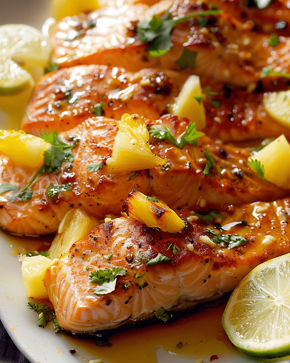 Baked Pineapple Salmon