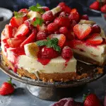 Banana-Strawberry Cheesecake Fantasy