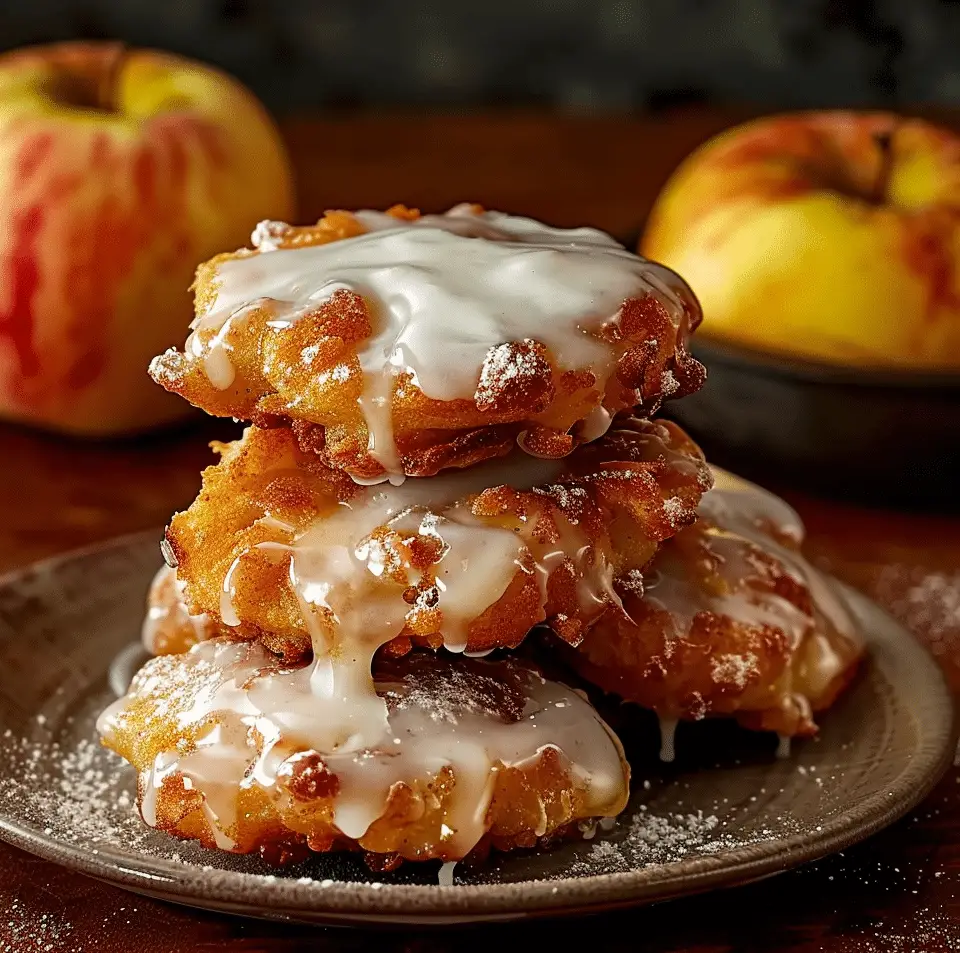 Baked apple fritters