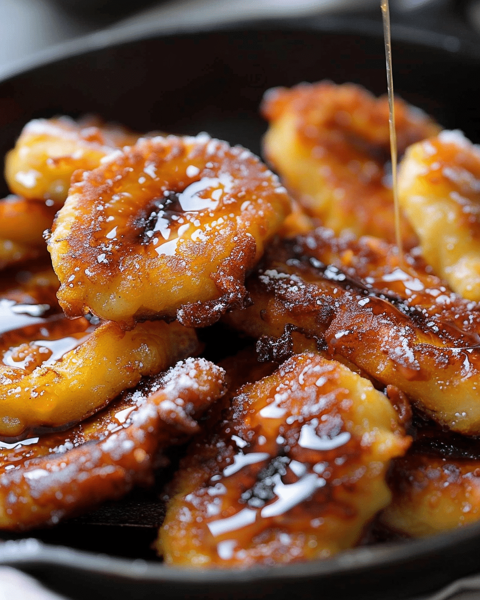 Skillet Banana Fritters