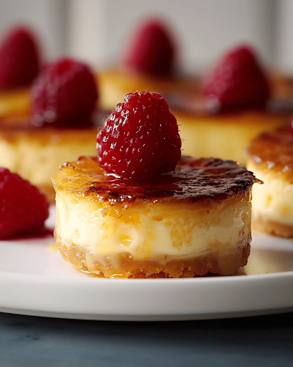 Mini Crème Brûlée Cheesecakes