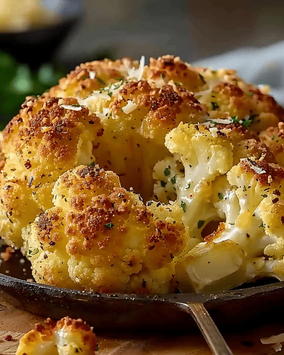 Crispy Parmesan Roasted Cauliflower