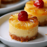 Mini Pineapple Upside-Down Cheesecakes