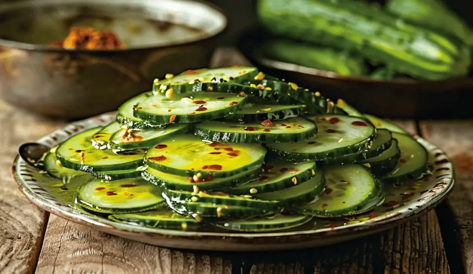 Korean Spicy Cucumber Salad