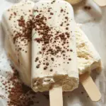 Homemade ice cream bars