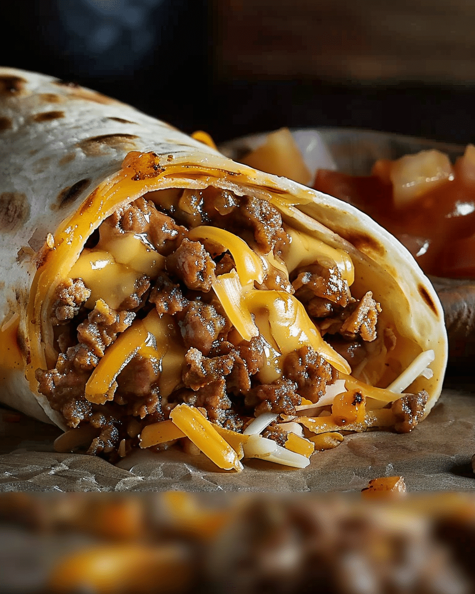 Nacho Cheese Beef Wrap