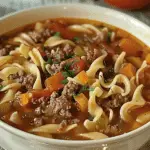 Hamburger Noodle Soup