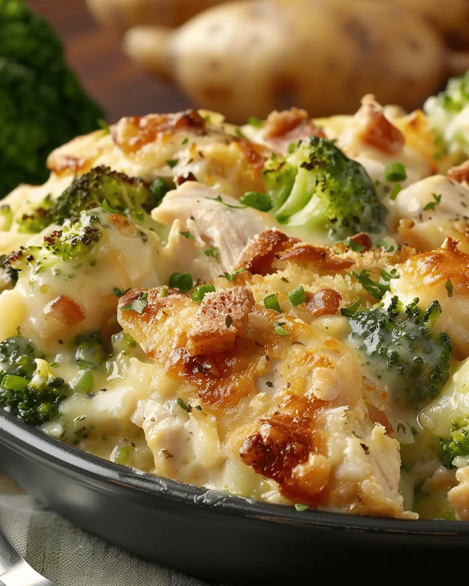 Baked Potato Chicken and Broccoli Casserole