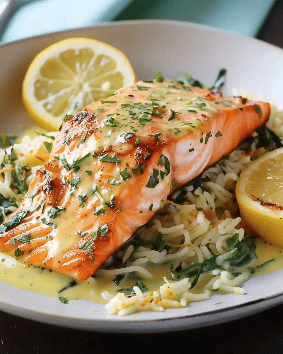 Lachs in Zitronensauce