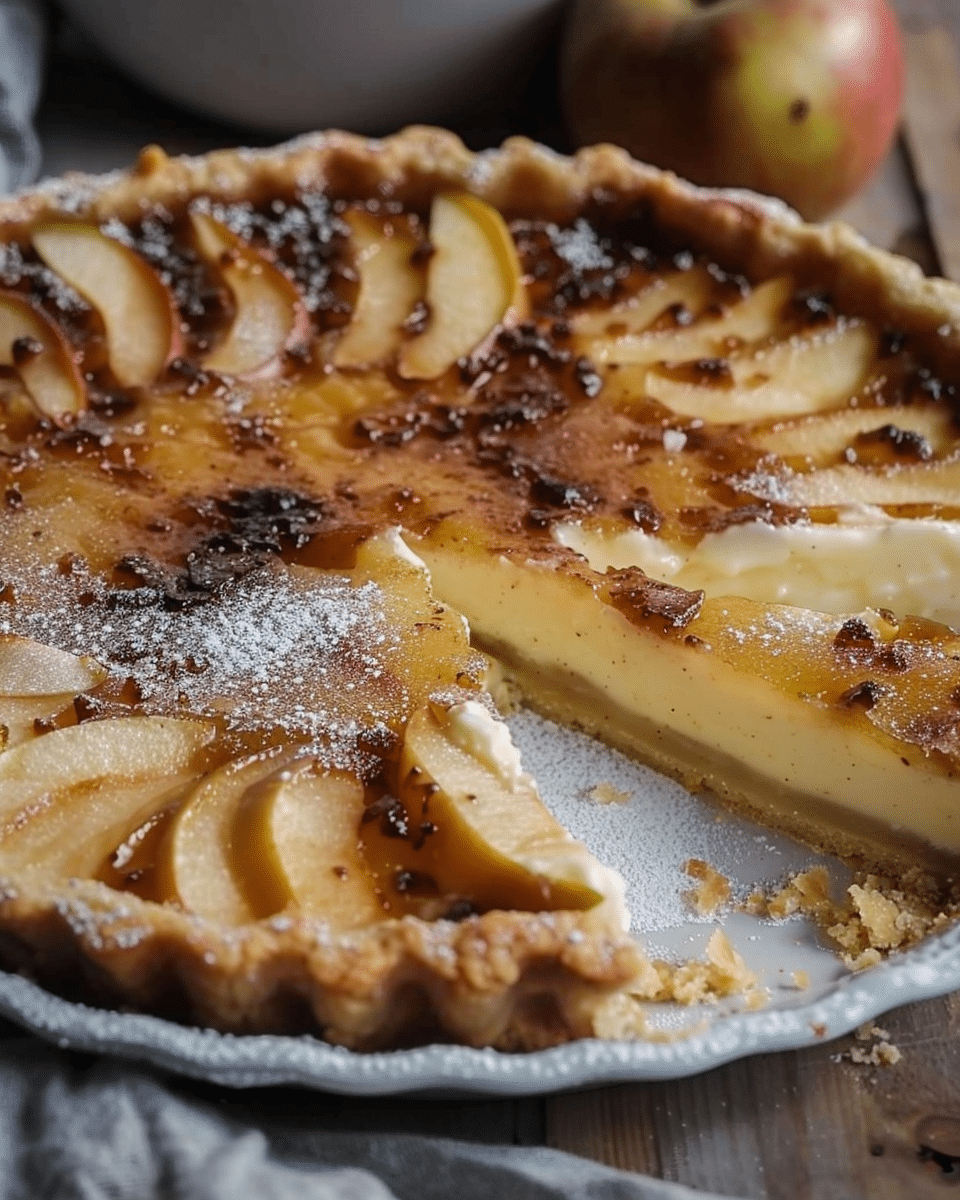 Apple Crème Brûlée Tart