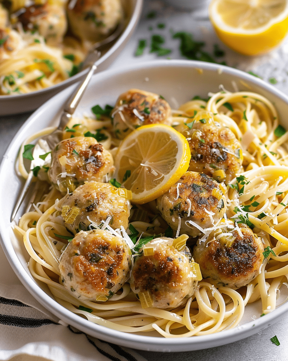 Chicken Piccata Meatballs