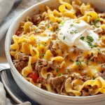 Cream Beef Noodle Casserole