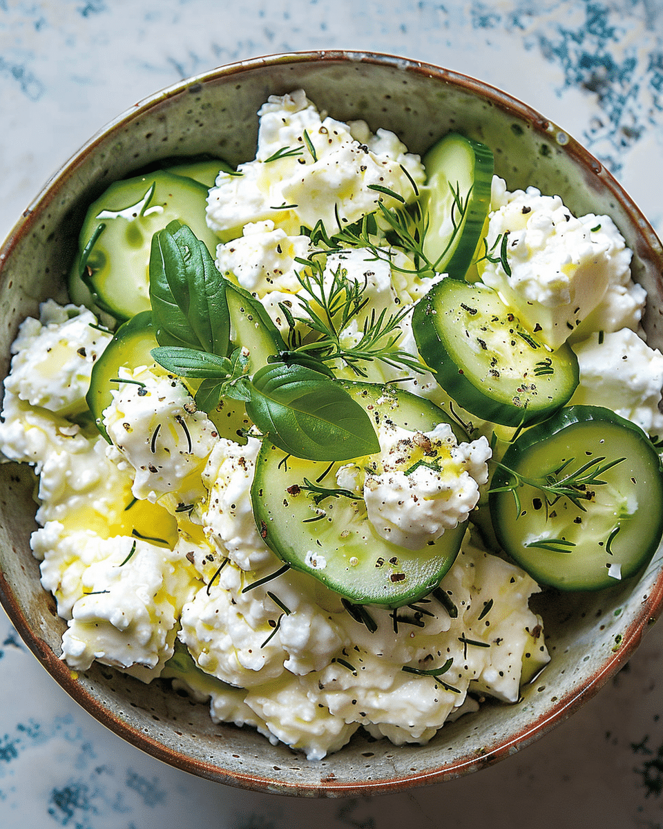 Cottage Cheese and Cucumber Salad