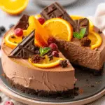 Chocolate Orange Japanese Cheesecake