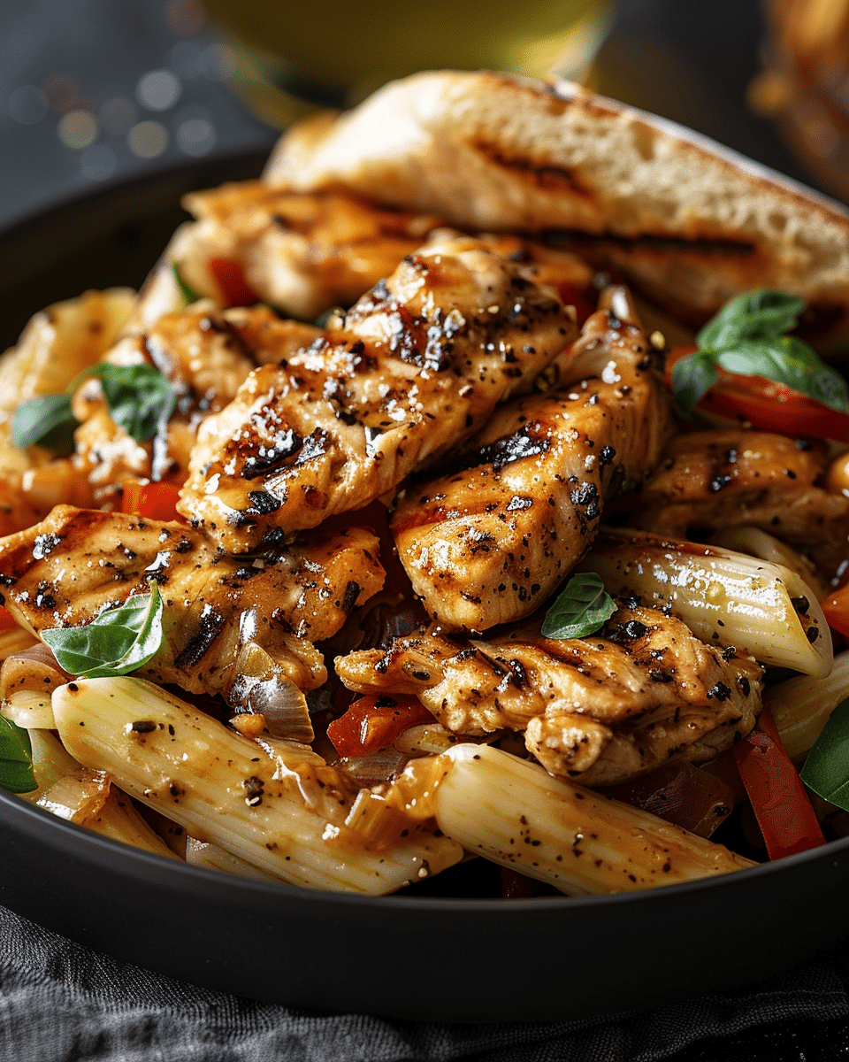 Honey Pepper Chicken Panini Pasta