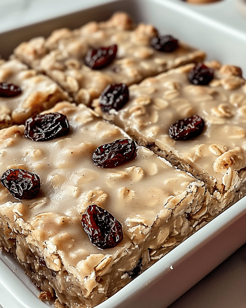 Oatmeal Raisin Cookie Bars