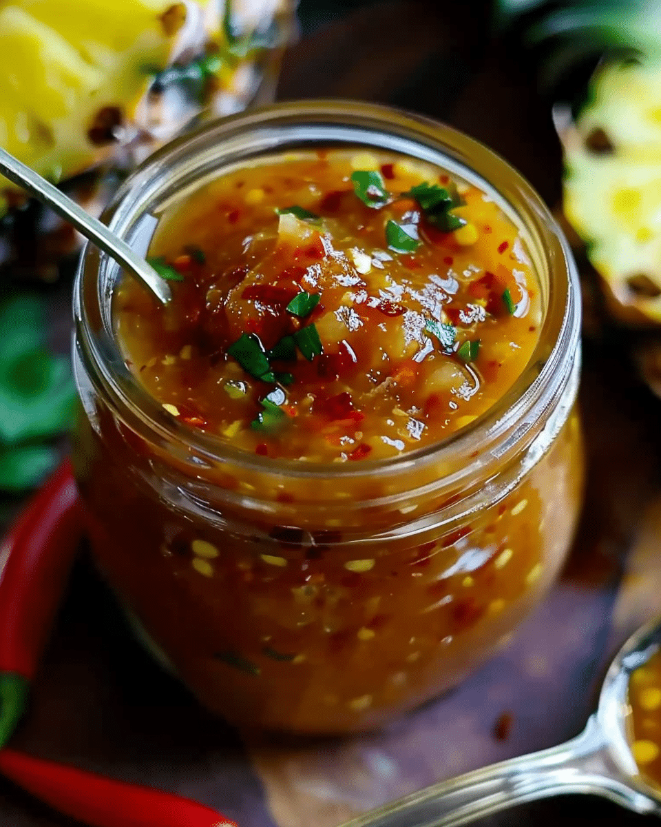 Sweet and Spicy Pineapple Sauce