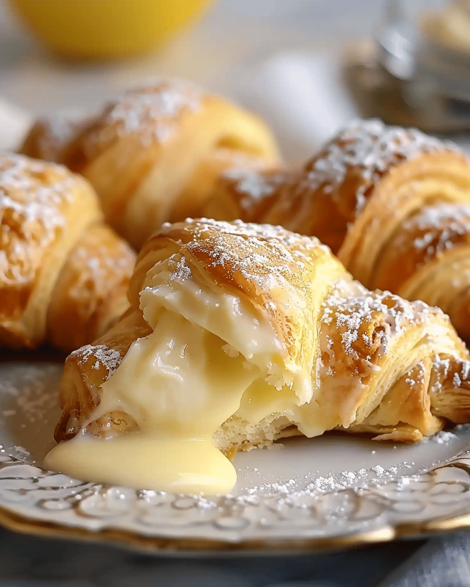 Lemon Cheesecake Crescent Rolls