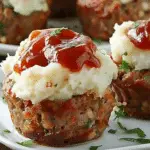 Mini Meatloaf Muffins with Mashed Potato Frosting