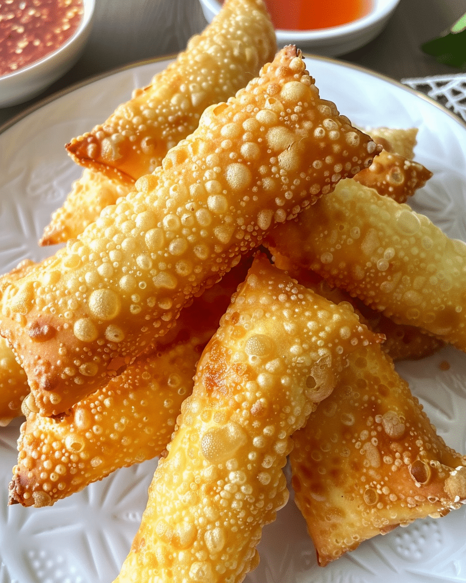 Crab Rangoon Egg Rolls