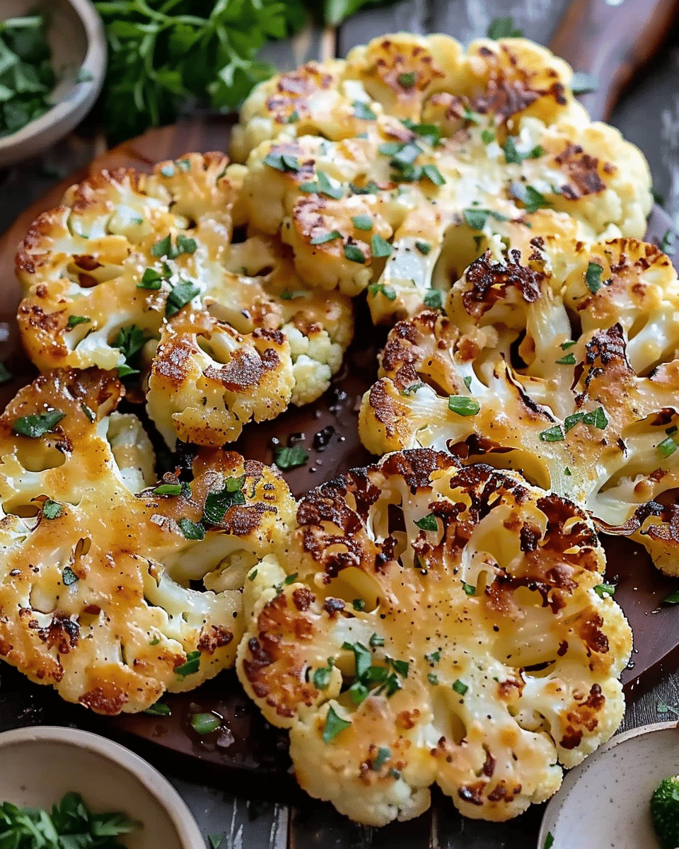 Cheesy Cauliflower Steaks