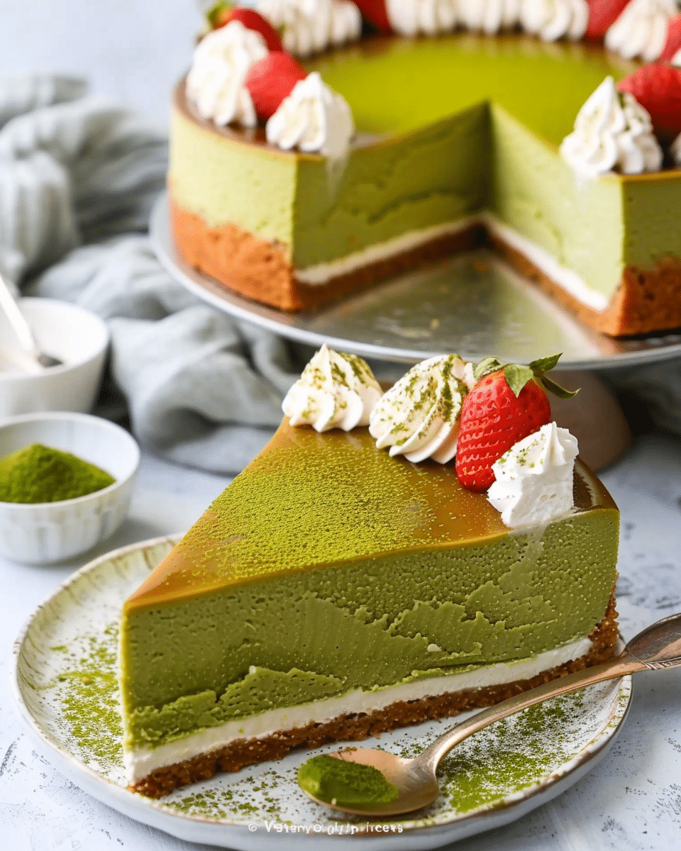 Original Matcha Japanese Cheesecake