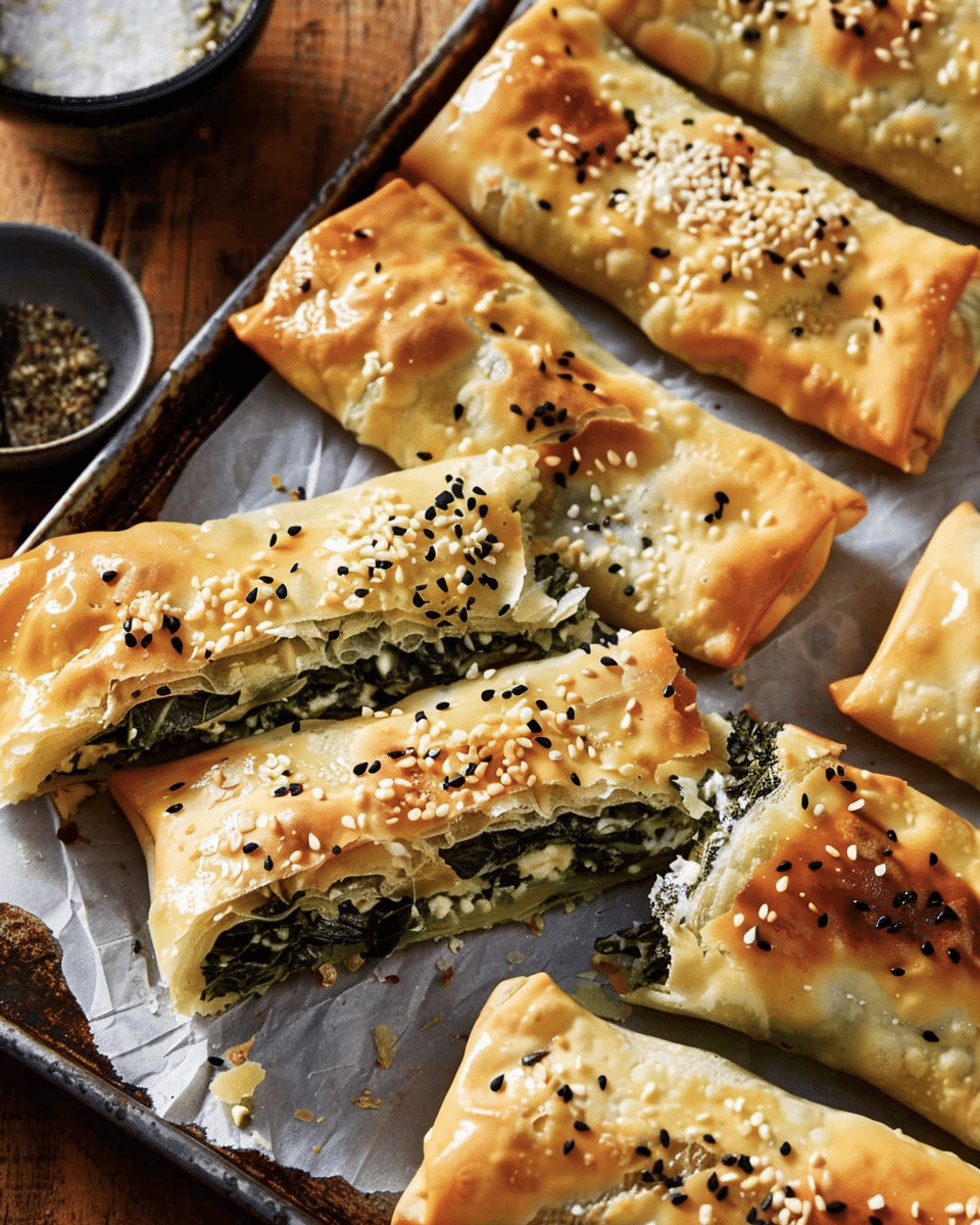 Spinach and Feta Cheese Börek (Turkish Borek)