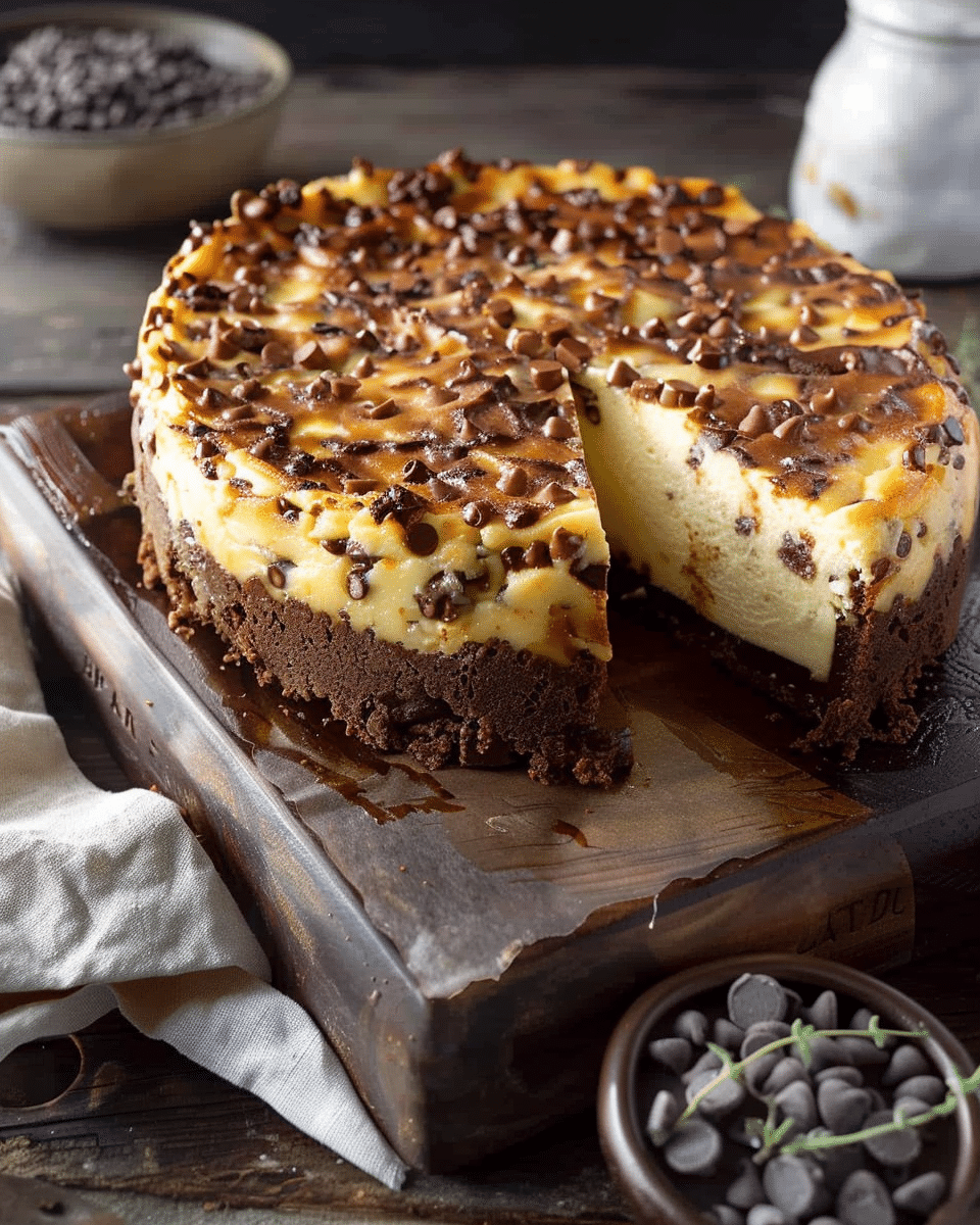 Baileys Chocolate Chip Cheesecake