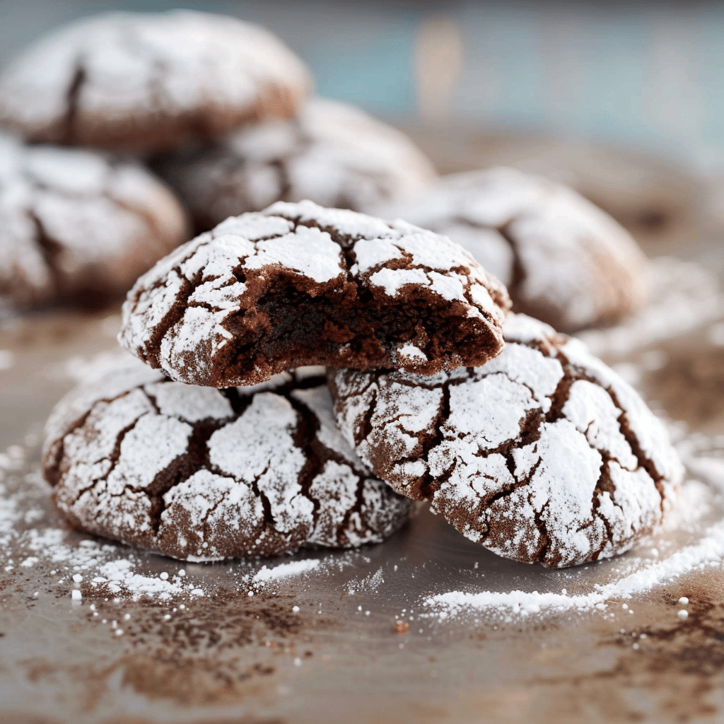 Chocolate Crinkle Cookies