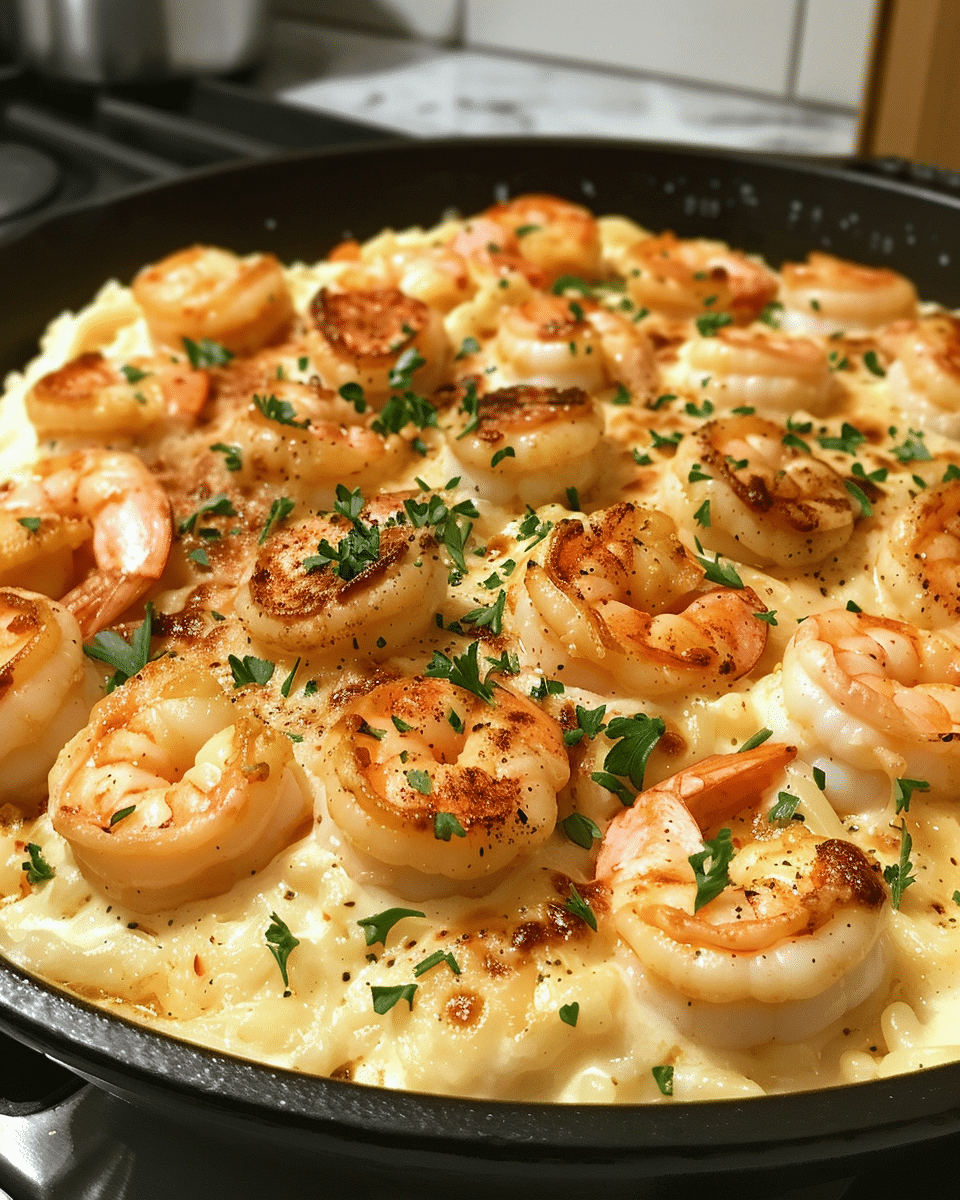 30-Minute Cheesy Garlic Shrimp Alfredo