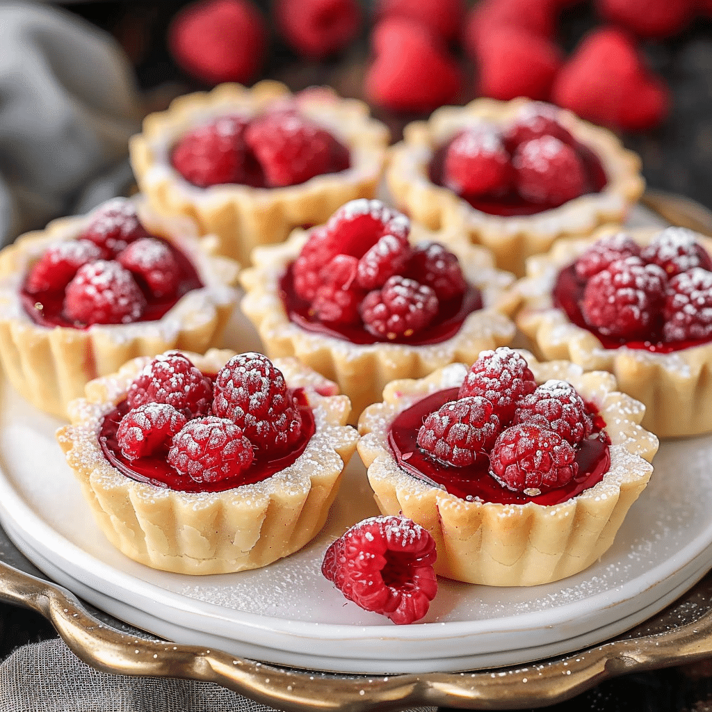 Mini Raspberry Almond Tarts