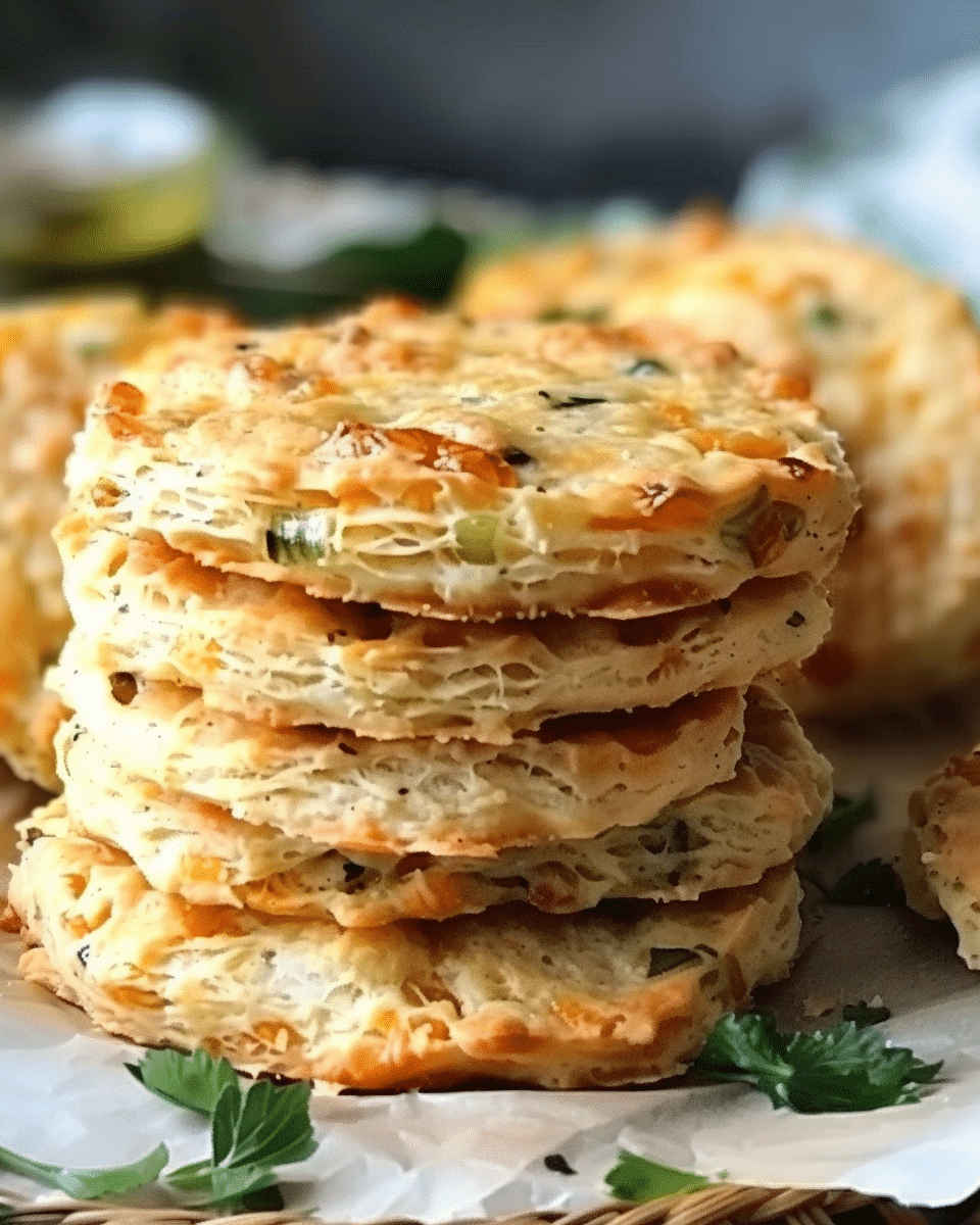 Irish Cheddar Spring Onion Biscuits