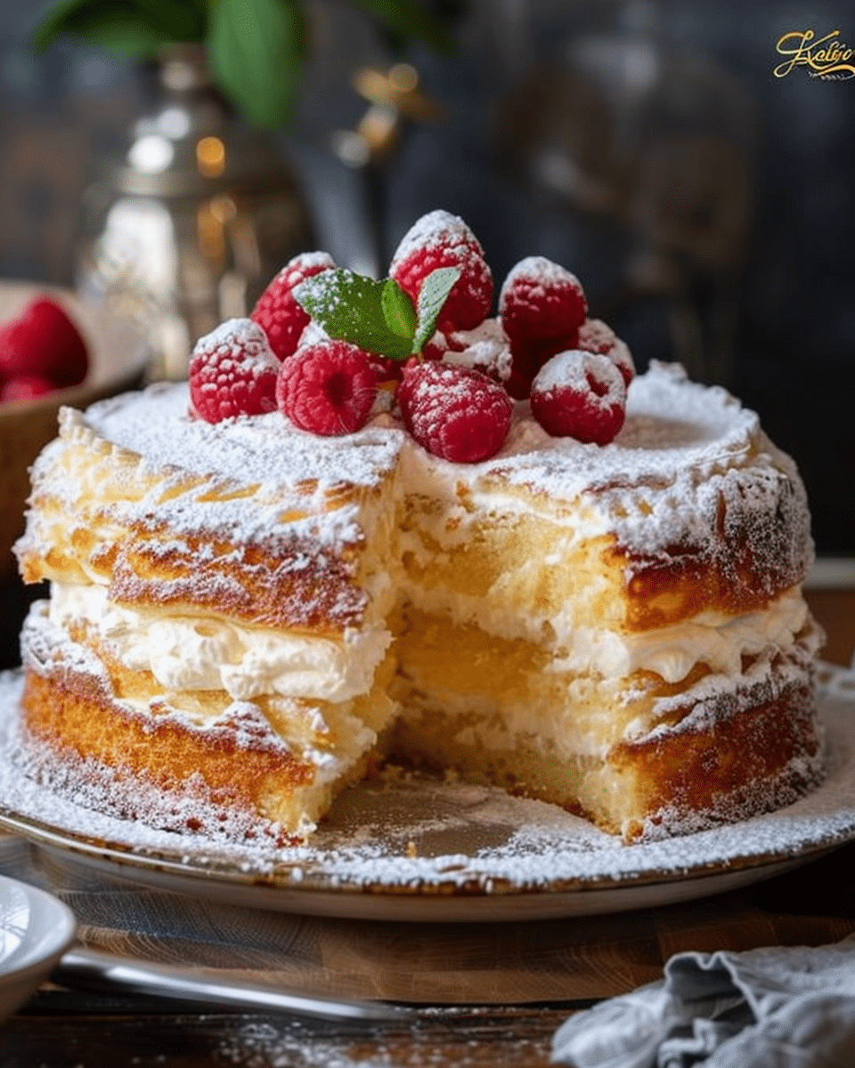 Karpatka (Polish Cream Puff Cake)