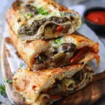 Philly Cheesesteak Stromboli