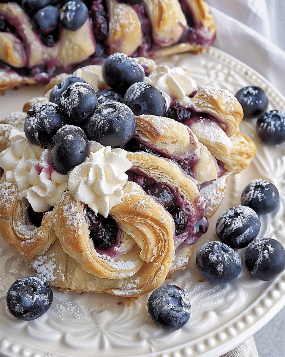 Blueberry Cream Cheese Puff Pastry