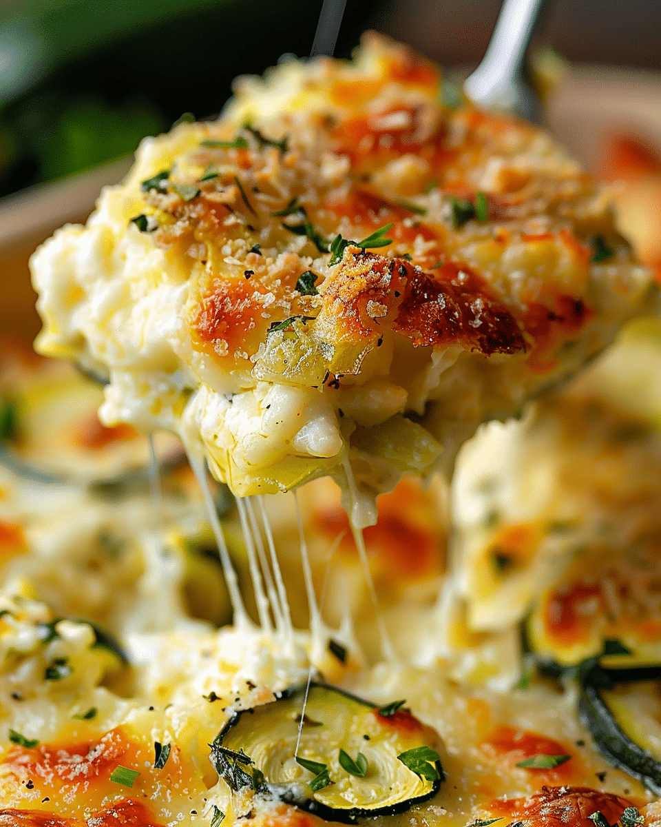 Quick Baked Zucchini Parmesan Casserole