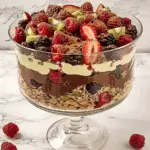 Dubai Chocolate Berry Trifle