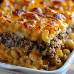 Mac and Cheese Meatloaf Casserole