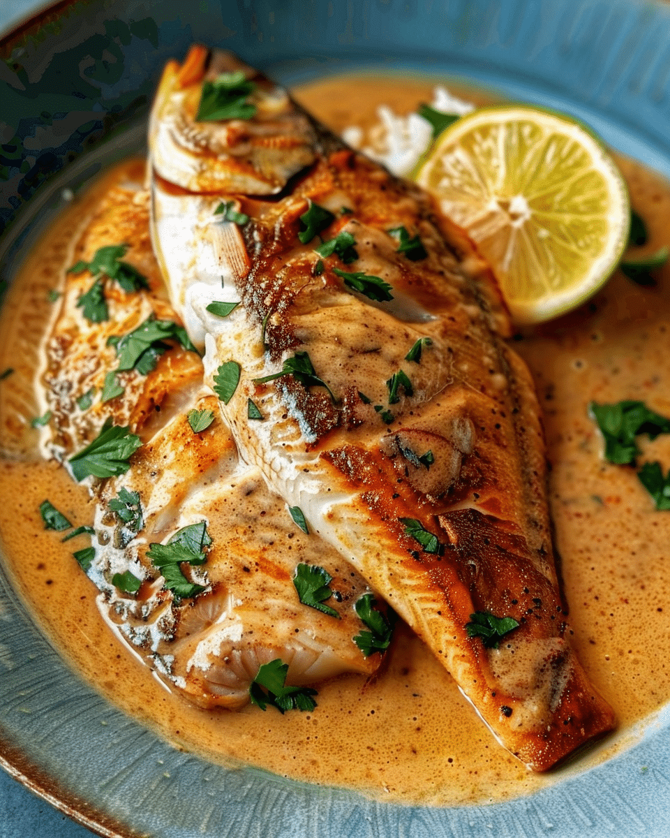 Red Snapper with Creamy Creole Sauce 