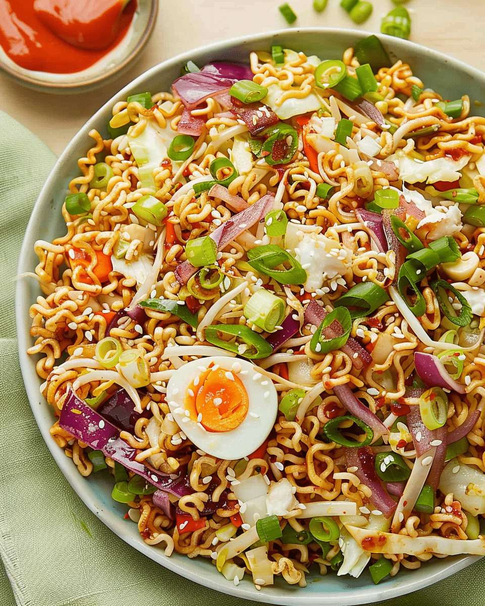 Crunchy Asian Ramen Noodle Salad